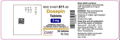 Doxepin Tabs - 51407-811-30OL - 30ct - Novadoz - Rev0723.jpg Doxepin Tabs - 51407-811-30OL - 30ct - Novadoz - Rev0723.jpg - Doxepin Tabs 51407 811 30OL 30ct Novadoz Rev0723